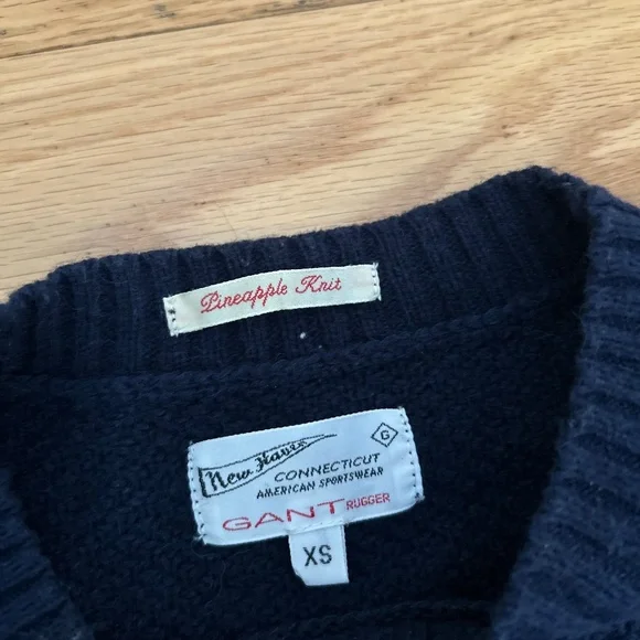 Gant Navy pineapple knit sweater - Picture 4 of 4